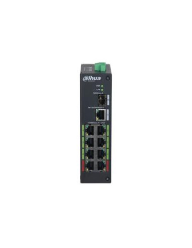 Switch, DAHUA, LR2110-8ET-120-V2, PoE ports 8, DH-LR2110-8ET-120-V2