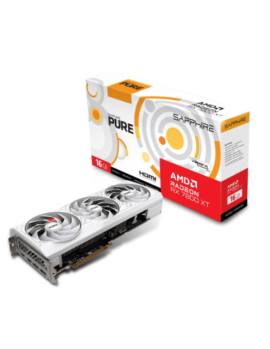 Graphics Card, SAPPHIRE, AMD Radeon RX 7800 XT, 16 GB, GDDR6, 256 bit, PCIE 4.0 16x, 2xHDMI, 2xDisplayPort, 11330-03-20G