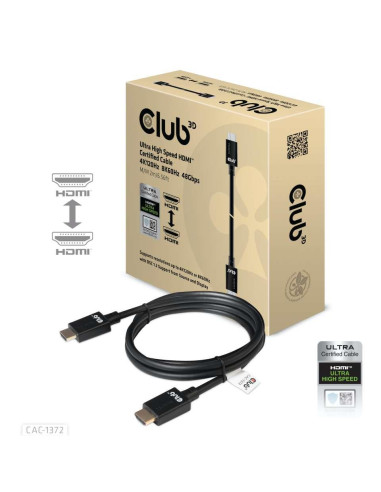 CABLE HDMI TO HDMI 2M/M/M CAC-1372 CLUB3D