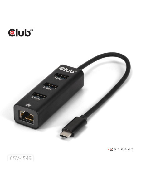 I/O HUB USB-C 3PORT/CSV-1549 CLUB3D I/O HUB USB-C 3PORT/CSV-1549 CLUB3D