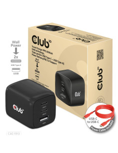 MOBILE CHARGER WALL 3PORT/GAN 65W CAC-1913EU CLUB3D