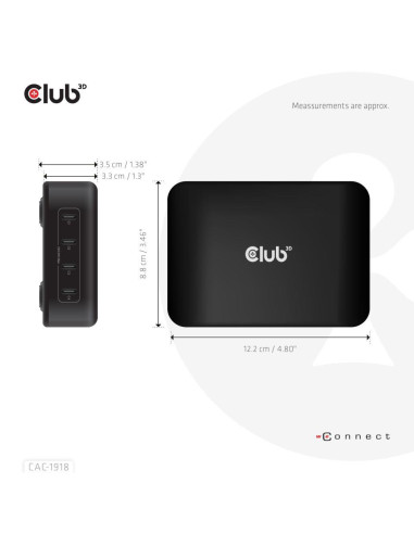 MOBILE CHARGER 4PORT/GAN 240W CAC-1918 CLUB3D